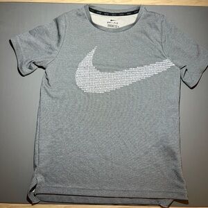 Nike Dri-FIT Gray Tee with Subtle White Accents